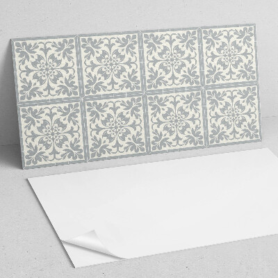 Panneau décoratif intérieur Motif floral sur carrelage