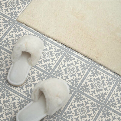 Panneau décoratif intérieur Motif floral sur carrelage