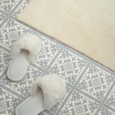 Panneau décoratif intérieur Motif floral sur carrelage