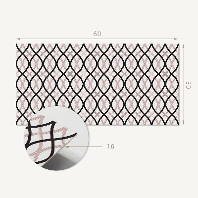 Panneau décoratif intérieur Motif de lignes ondulées