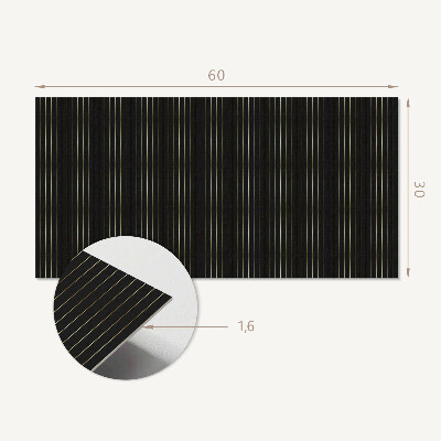 Panneau mural pvc Lignes verticales en rythme