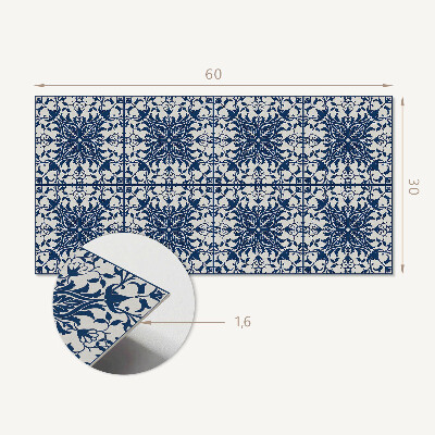 Revêtement mural intérieur Motif floral sur le fond