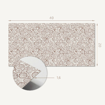 Panneau mural pvc Modèle de pots ronds