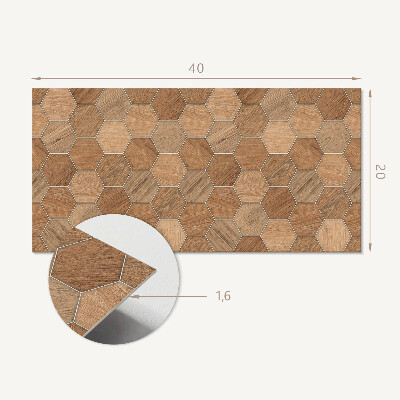 Revêtement mural intérieur Motif de carreaux hexagonaux