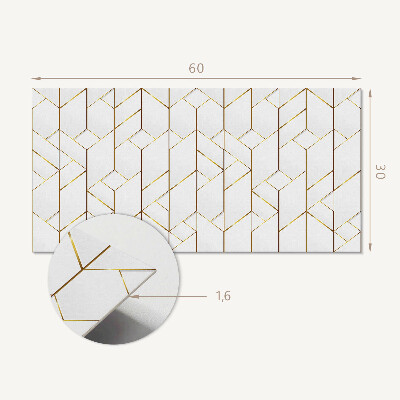 Panneau mural pvc Motif de lignes géométriques