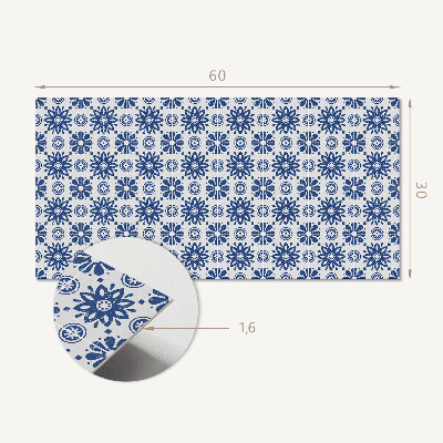 Panneau mural pvc Motif floral sur le fond