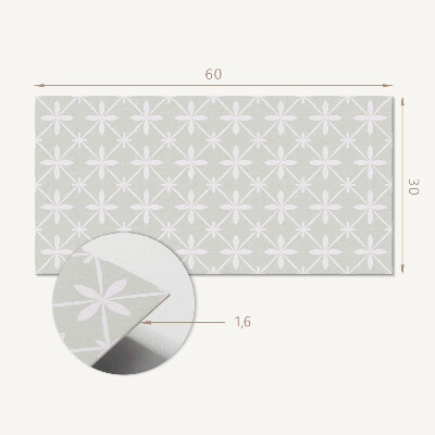 Panneau mural pvc Motif floral en maille