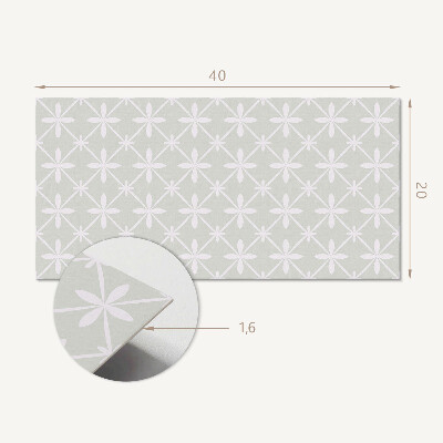 Panneau mural pvc Motif floral en maille