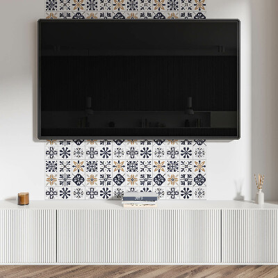Panneau décoratif intérieur Motifs décoratifs dans les carreaux