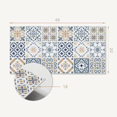Revêtement mural intérieur Motifs de mosaïque à carreaux