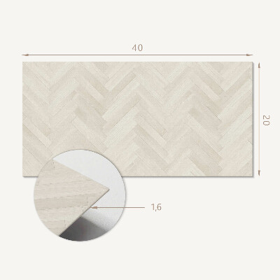 Revêtement mural intérieur Motif à chevrons en bois