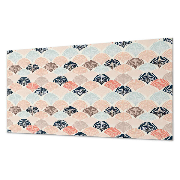 Panneau mural pvc Motif en éventail en vagues