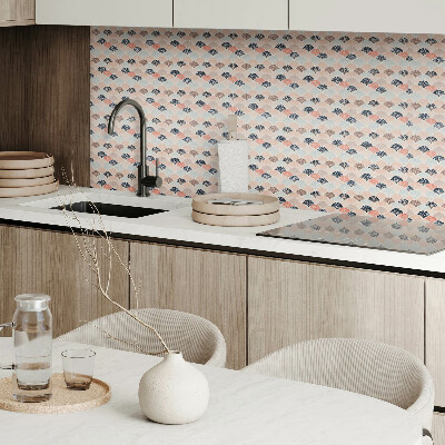 Panneau mural pvc Motif en éventail en vagues