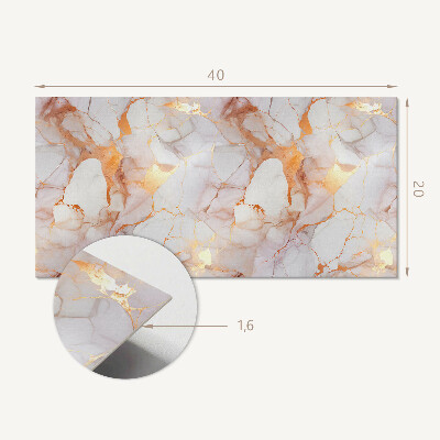 Panneau décoratif intérieur Marbre élégant avec veines