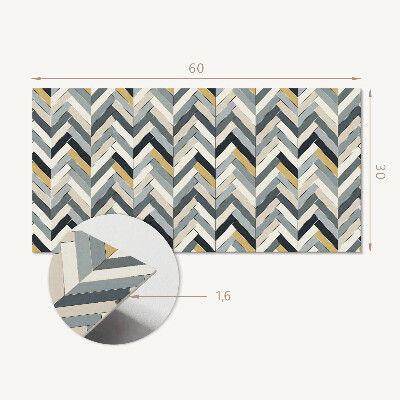 Revêtement mural intérieur Motif à chevrons