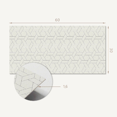Panneau mural pvc Motif hexagonal géométrique