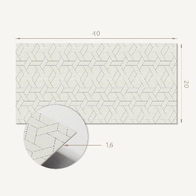 Panneau mural pvc Motif hexagonal géométrique