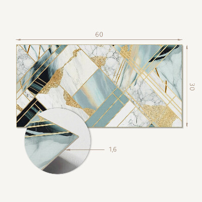 Panneau décoratif intérieur La géométrie des motifs en marbre