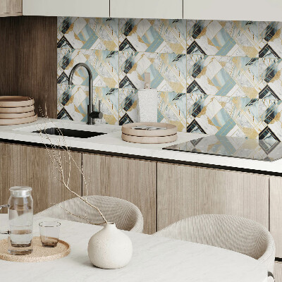 Panneau décoratif intérieur La géométrie des motifs en marbre