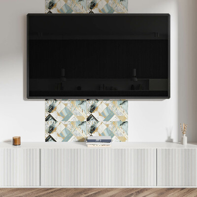 Panneau décoratif intérieur La géométrie des motifs en marbre