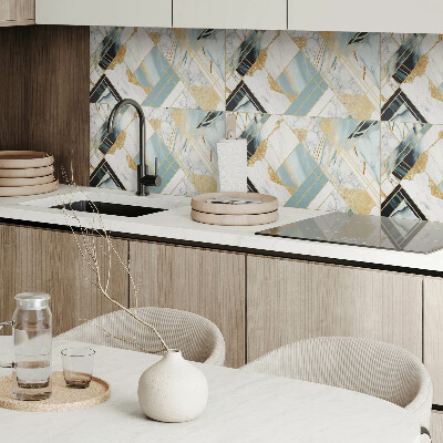 Panneau décoratif intérieur La géométrie des motifs en marbre