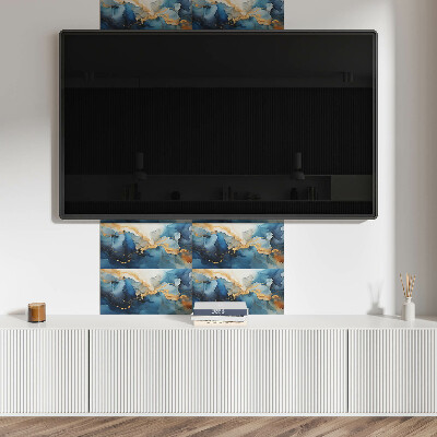 Panneau mural pvc Motif abstrait avec des vagues