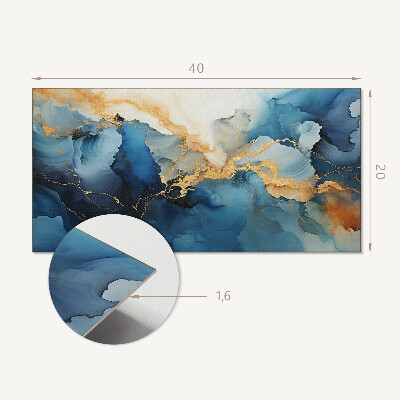 Panneau mural pvc Motif abstrait avec des vagues