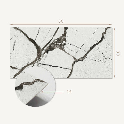 Revêtement mural intérieur Motif en marbre avec veines