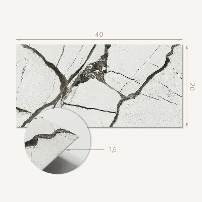 Revêtement mural intérieur Motif en marbre avec veines