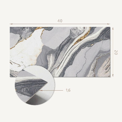 Panneau décoratif intérieur Ondes et veines abstraites