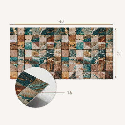 Revêtement mural intérieur Mosaïque avec carreaux de pierre