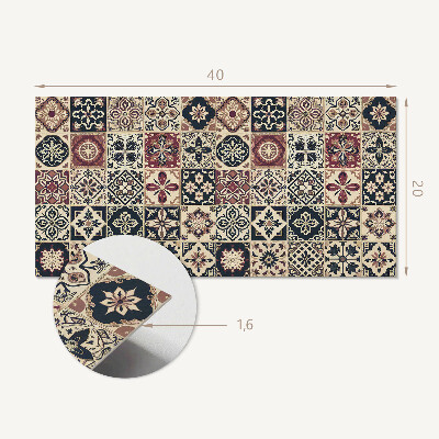 Revêtement mural intérieur Motifs de carreaux de mosaïque