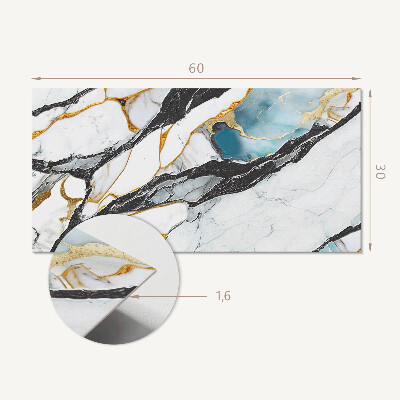 Panneau décoratif intérieur Motif en marbre avec veines
