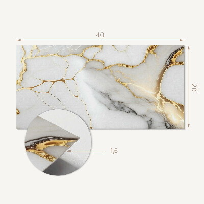 Panneau décoratif intérieur Motif de marbre élégant