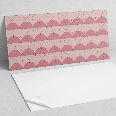 Panneau mural pvc Demi-cercles géométriques dans l'arrangement