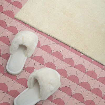 Panneau mural pvc Demi-cercles géométriques dans l'arrangement