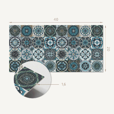 Panneau décoratif intérieur Motifs de mosaïque à carreaux