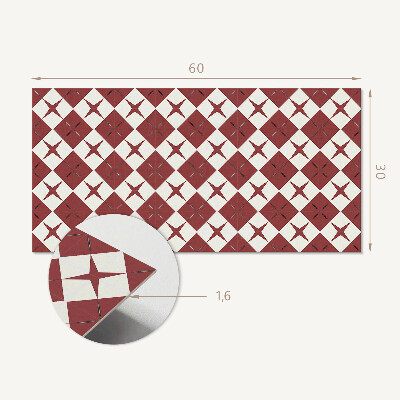 Revêtement mural intérieur Motif diamant avec étoiles