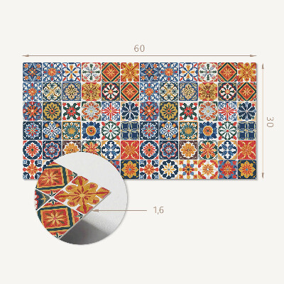 Revêtement mural intérieur Motifs de carreaux de mosaïque