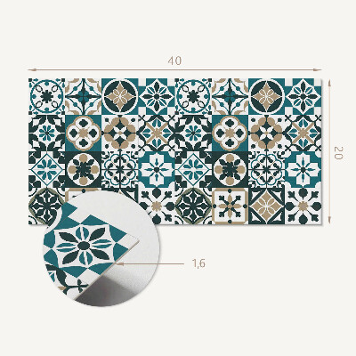 Panneau mural pvc Motifs de tuiles dans la mise en page