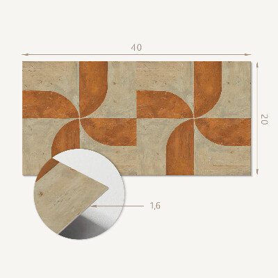 Panneau décoratif intérieur Géométrie avec des arcs