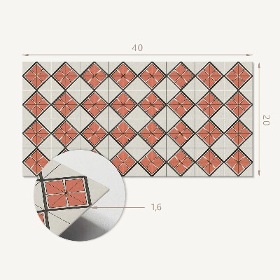 Revêtement mural intérieur Motif géométrique en losange