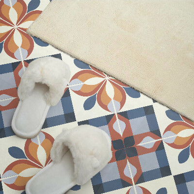 Panneau mural pvc Motif floral géométrique