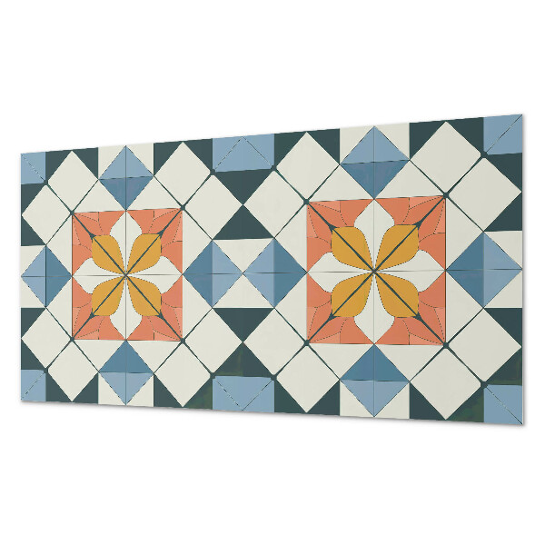 Panneau décoratif intérieur Motif floral géométrique