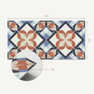 Revêtement mural intérieur Motif floral symétrique