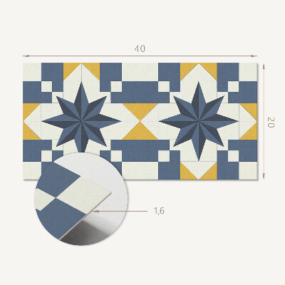 Panneau mural pvc Motif d'étoile géométrique