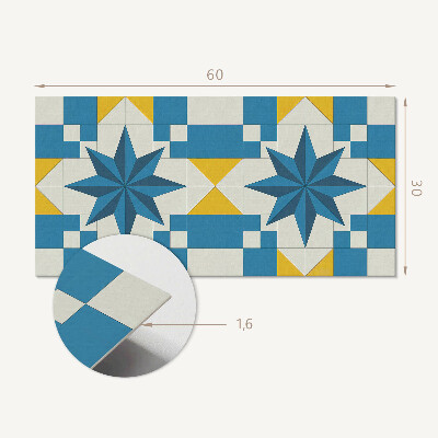 Panneau décoratif intérieur Motif d'étoile géométrique