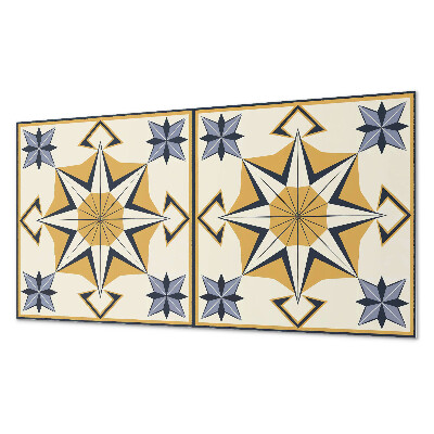 Revêtement mural intérieur Modèle de boussole avec des étoiles