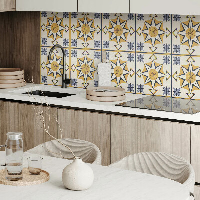 Revêtement mural intérieur Modèle de boussole avec des étoiles