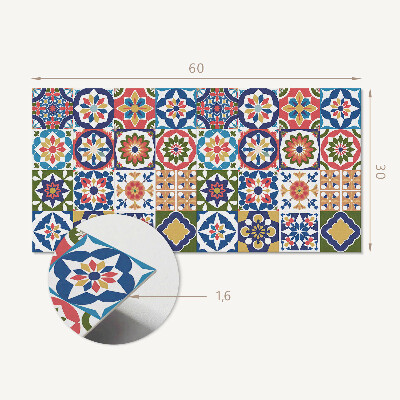 Revêtement mural intérieur Motifs de mosaïque en carrés